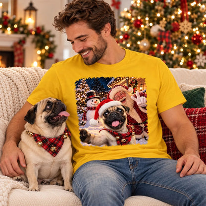 Custom Christmas Birthday Gifts For Dog Lovers • Santa Best Buddy - Personalized Basic T-Shirt