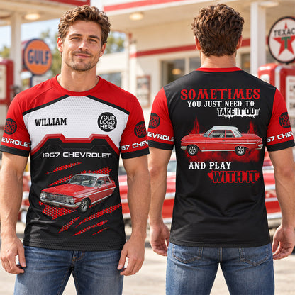 Take It Out & Play - Personalized Classic Car Photo Hoodie - Gift For Car Lovers K1702 MT2