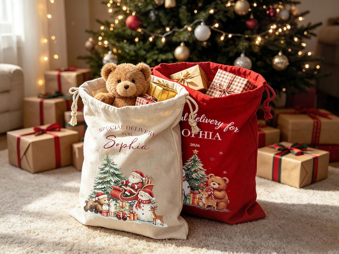 Custom Name Special Delivery For Your Kid Christmas Sacks TH10 171459