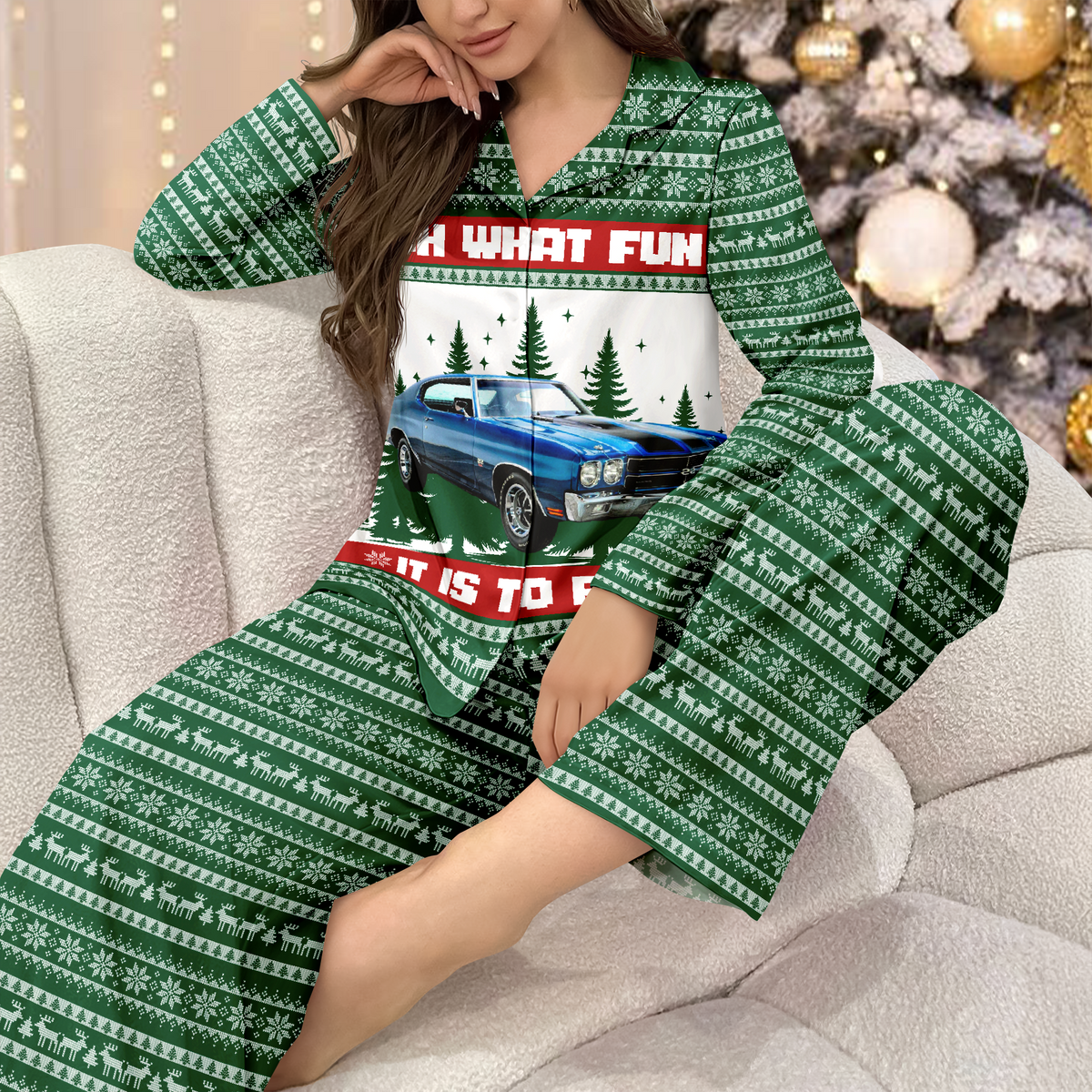 Dth Custom Car Photo Oh What Fun It Is To Ride Pajamas Th10 896017