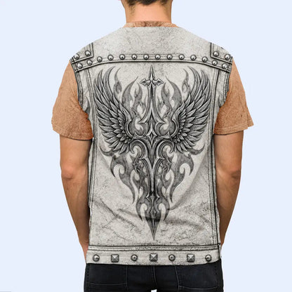 Matching Costume For Couples - Personalized 3D Print Biker Outfit Full Print T Shirt