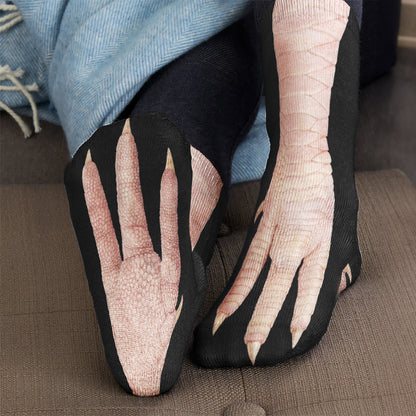 3D Feet Funny Gift For Him And Her - Personalized Socks