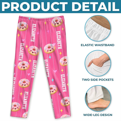 Custom Name Squishy Treat Gifts for Girls - Personalized Pajama Pants