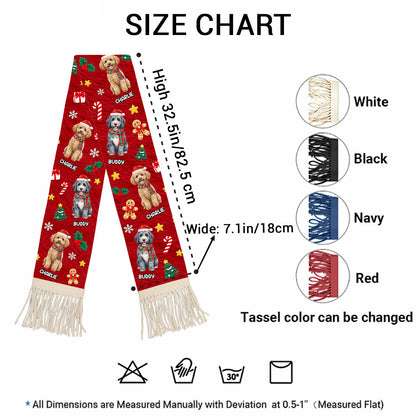 Wrapped In Puppy Love - Personalized Scarf