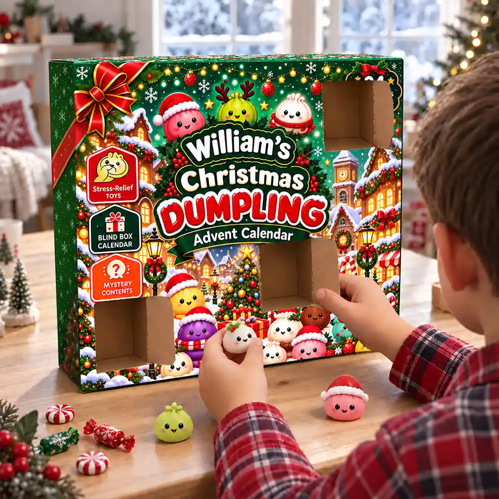 Squishy 24 Days Of Dumpling Festive Gift For Kids - Personalized Christmas Countdown Advent Calendar