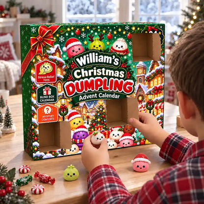 Squishy 24 Days Of Dumpling Festive Gift For Kids - Personalized Christmas Countdown Advent Calendar