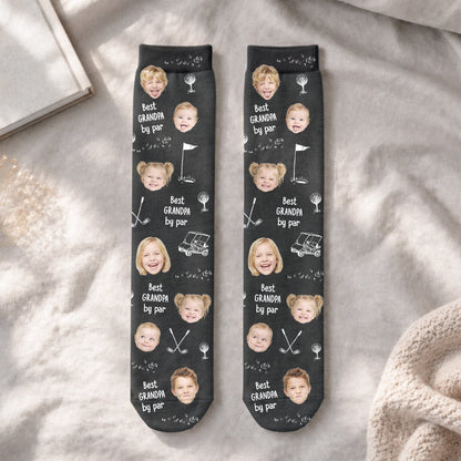 Best Grandpa By Par - Personalized Socks