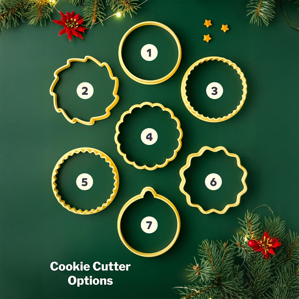 Custom Family Name Christmas Cookie Stamp Holiday Baking Supplies, Unique Christmas Gift CH07 180616