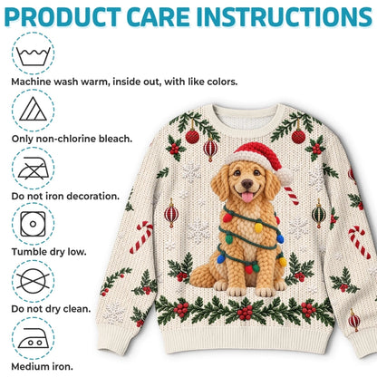 Custom Pet Photo Christmas Gifts for Dog Lovers - Personalized Sweatshirt