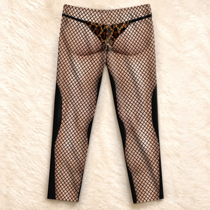 Custom Funny Fishnet Christmas Gifts for Men - Personalized Pajamas Pants