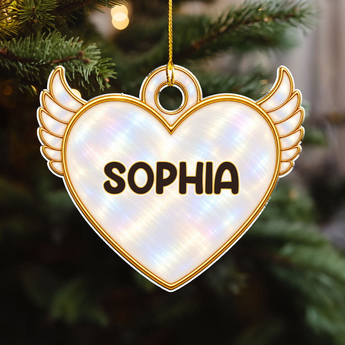 Custom Christmas Memorial Sympathy Gifts For Dogs, Cats • A Tree Of Love - Personalized Acrylic Ornament