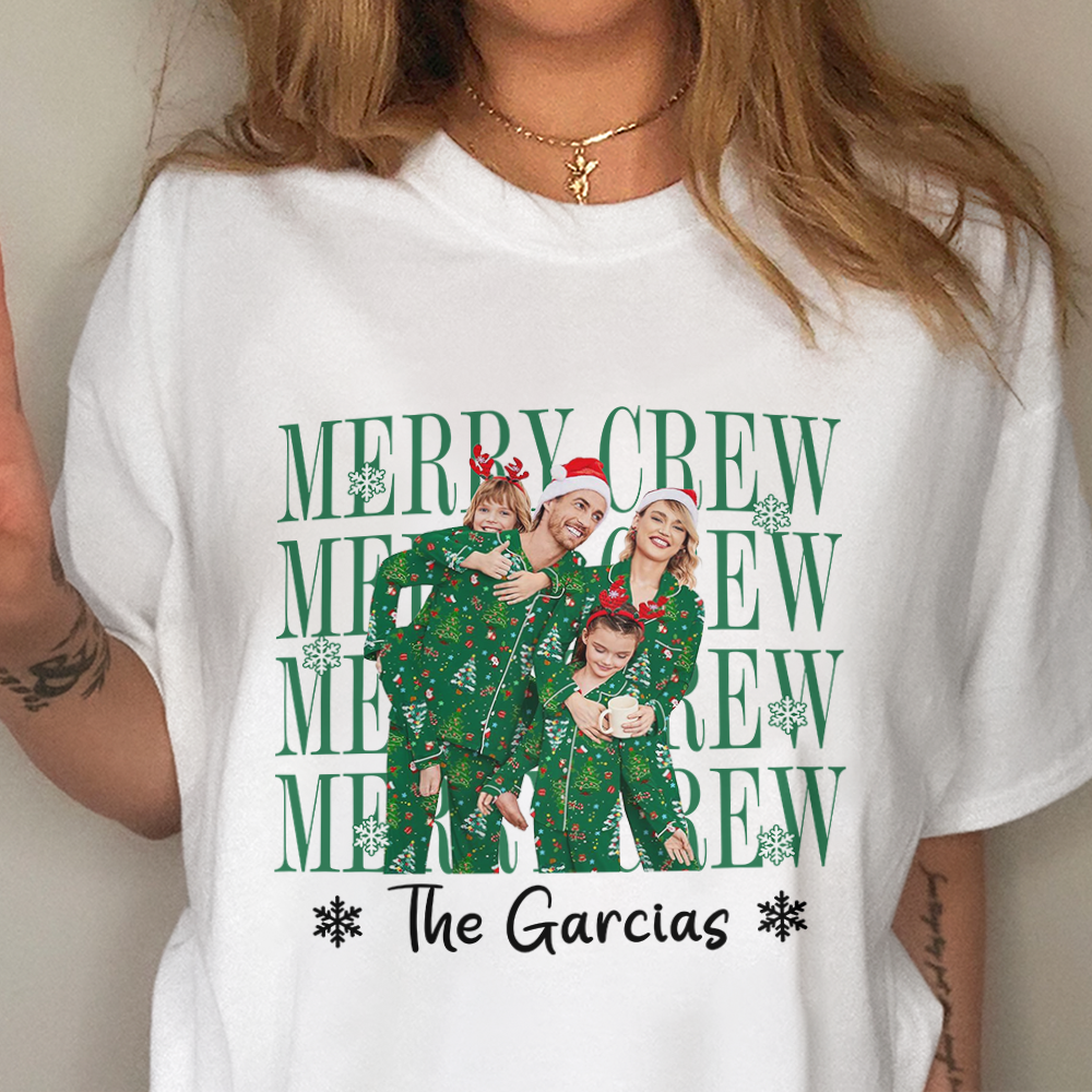 Custom Photo Cookie Crew Chirstmas Shirt For Family TH10 171203