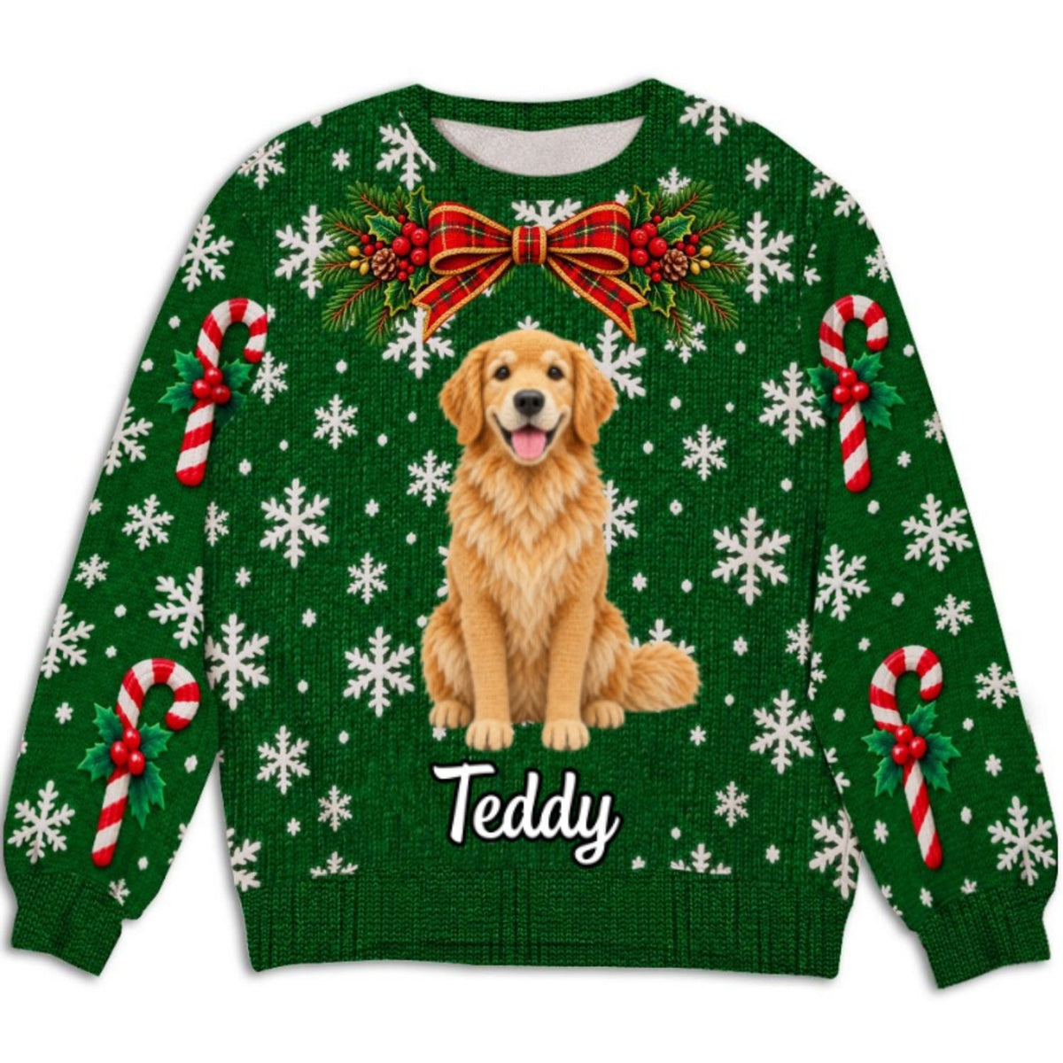 My Merry Paws - Personalized All-Over-Print Sweatshirt