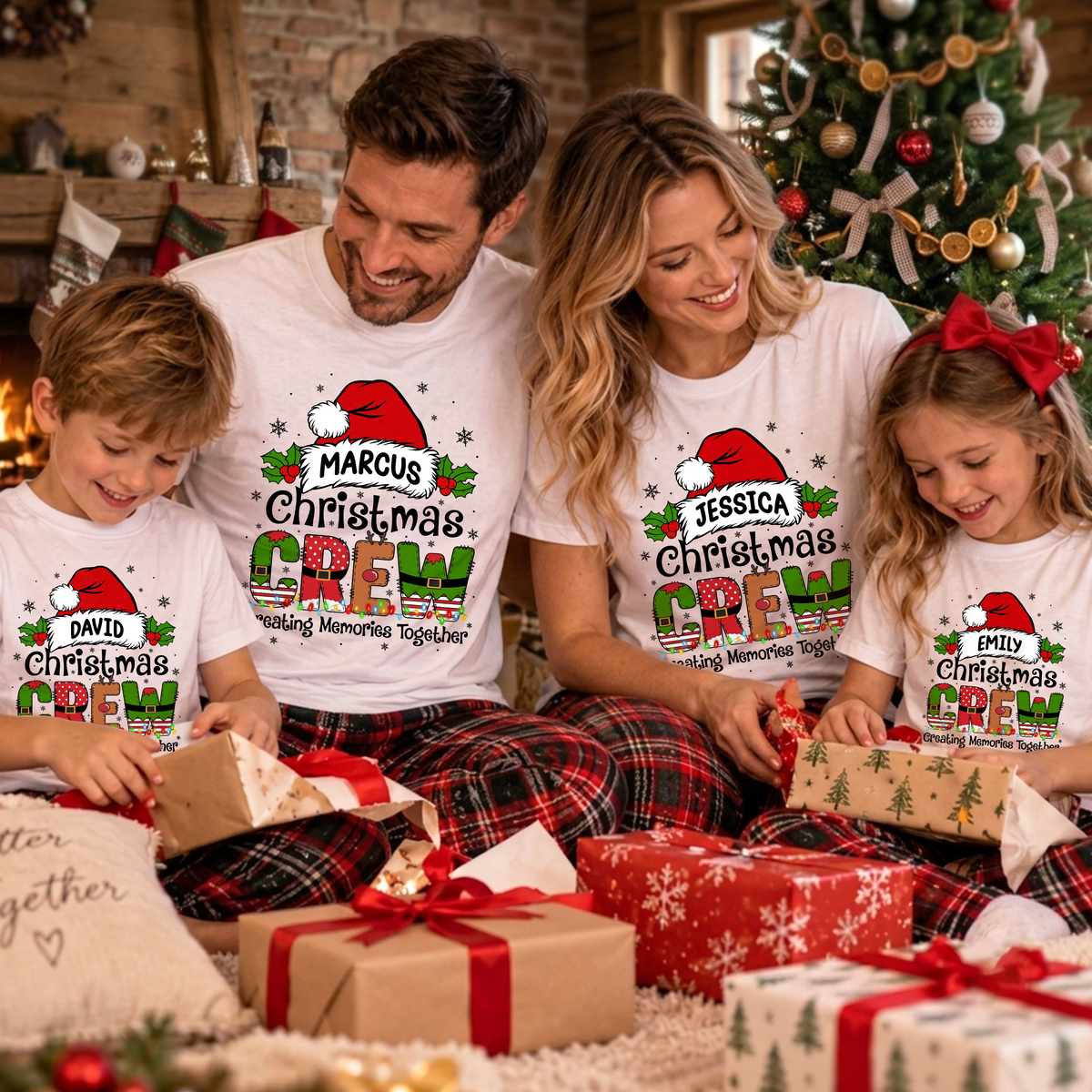 Personalized Christmas Crew Matching Family Shirt Xmas Party Gift TH10 171323