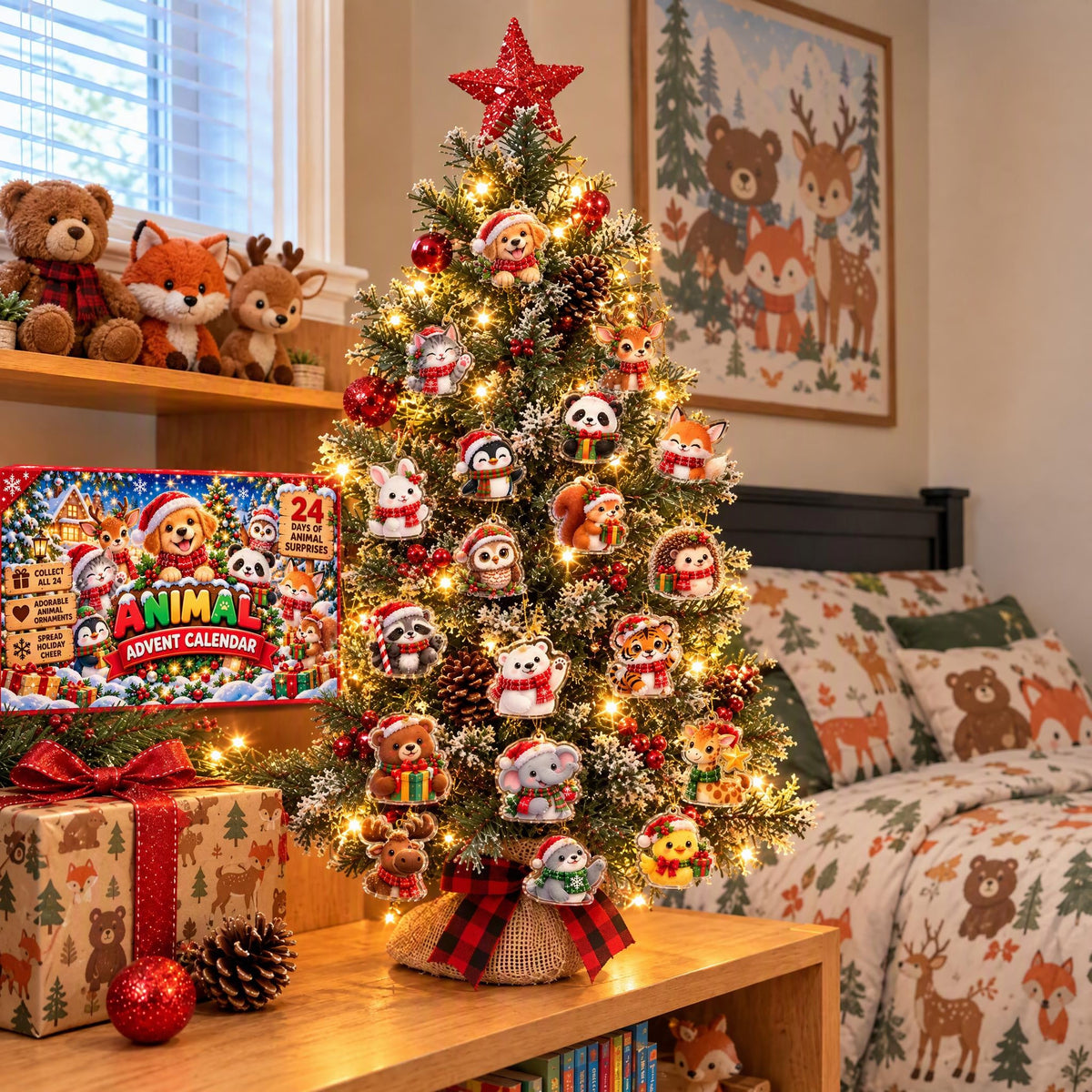 The Cozy Critters Christmas Countdown - Personalized Christmas Advent Calendar
