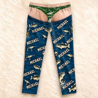 Custom Name Fishing Gifts for Men - Personalized Pajamas