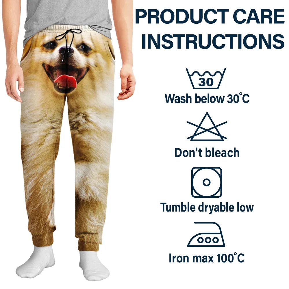 Gag Gift For Pet Lovers - Personalized Custom Photo Funny Pet Face Pajama Pants