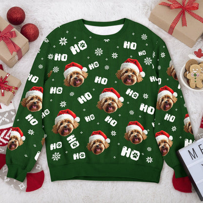 Custom Funny Dog Photo Christmas Ugly Sweater Personalized Gift For Dog Lover CH07 896672