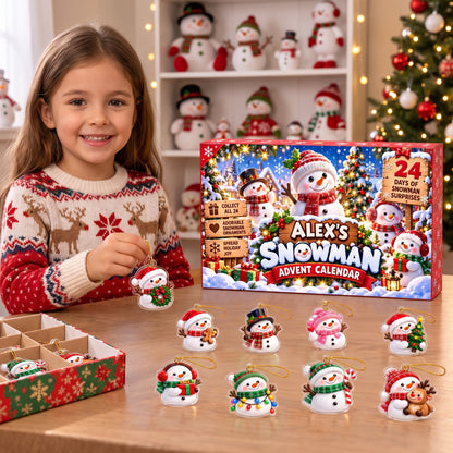 24 Days of Frosty Friends - Personalized Christmas Advent Calendar