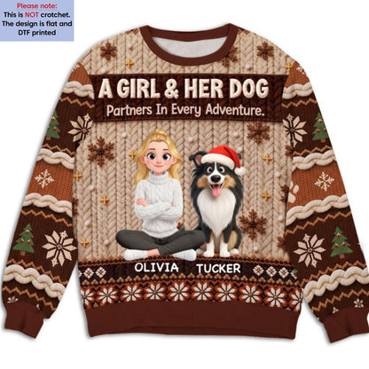 Partners In Every Adventure - Personalized All-Over-Print Sweatshirt