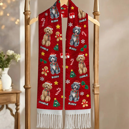 Wrapped In Puppy Love - Personalized Scarf