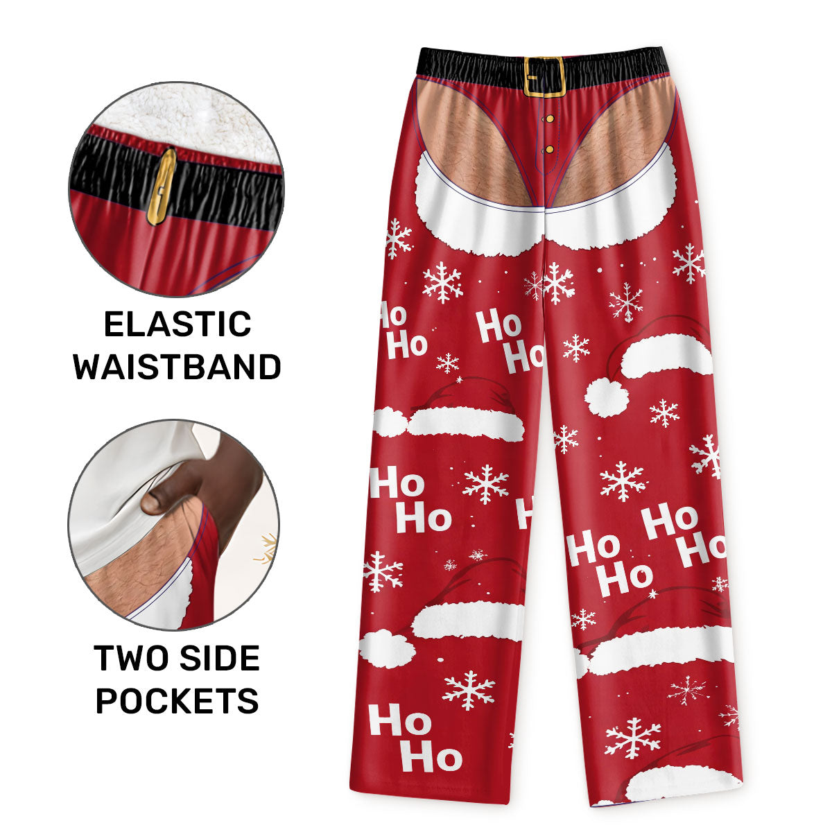 Funny Mens Christmas - Personalized Lounge Pants