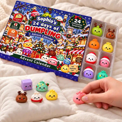 Squishy 24 Days Of Dumpling Festive Gift For Kids - Personalized Christmas Countdown Advent Calendar