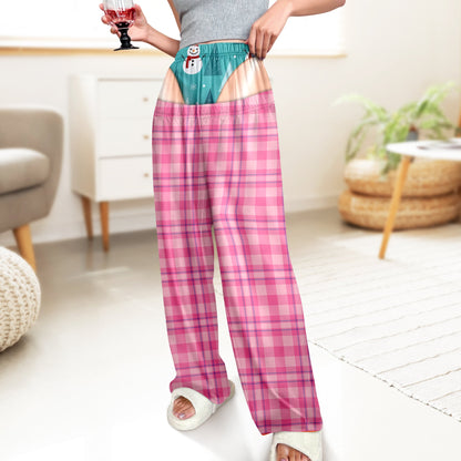 Personalized Funny Christmas Plaid Sweatpants Cheeky Christmas Gift LM32 670123