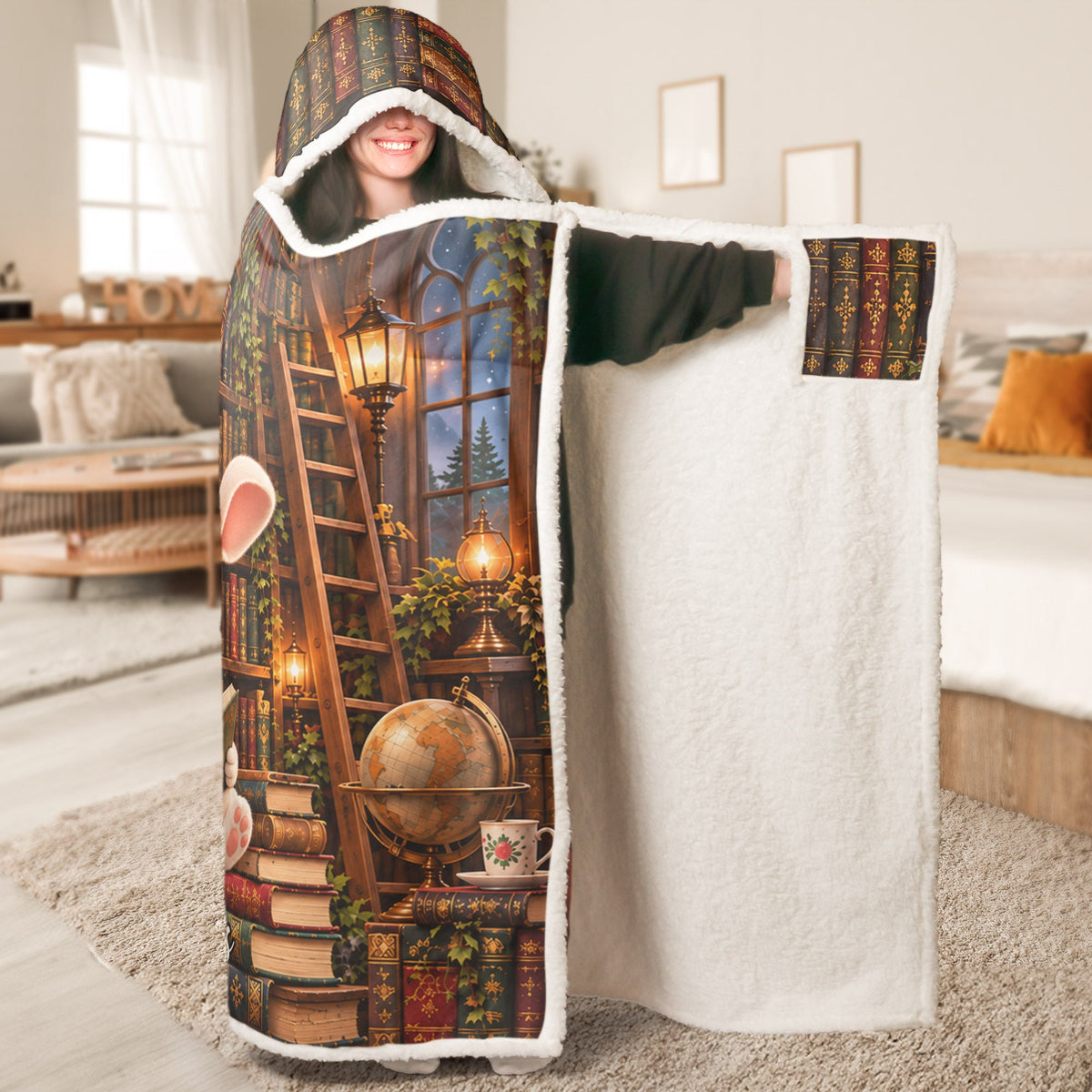 Shhh... I’m Reading - Funny Reading Blanket For Book Lovers - Personalized Blanket