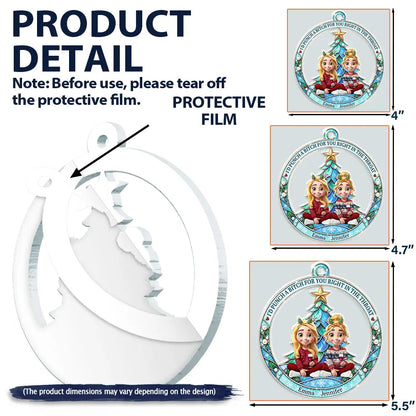 Christmas Bestie Keepsake - Personalized Family We Choose Acrylic Ornament