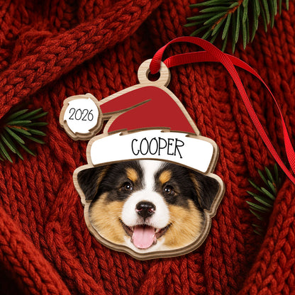 Personalized Pet Photo Christmas Layer Wood Ornament HO82 903966