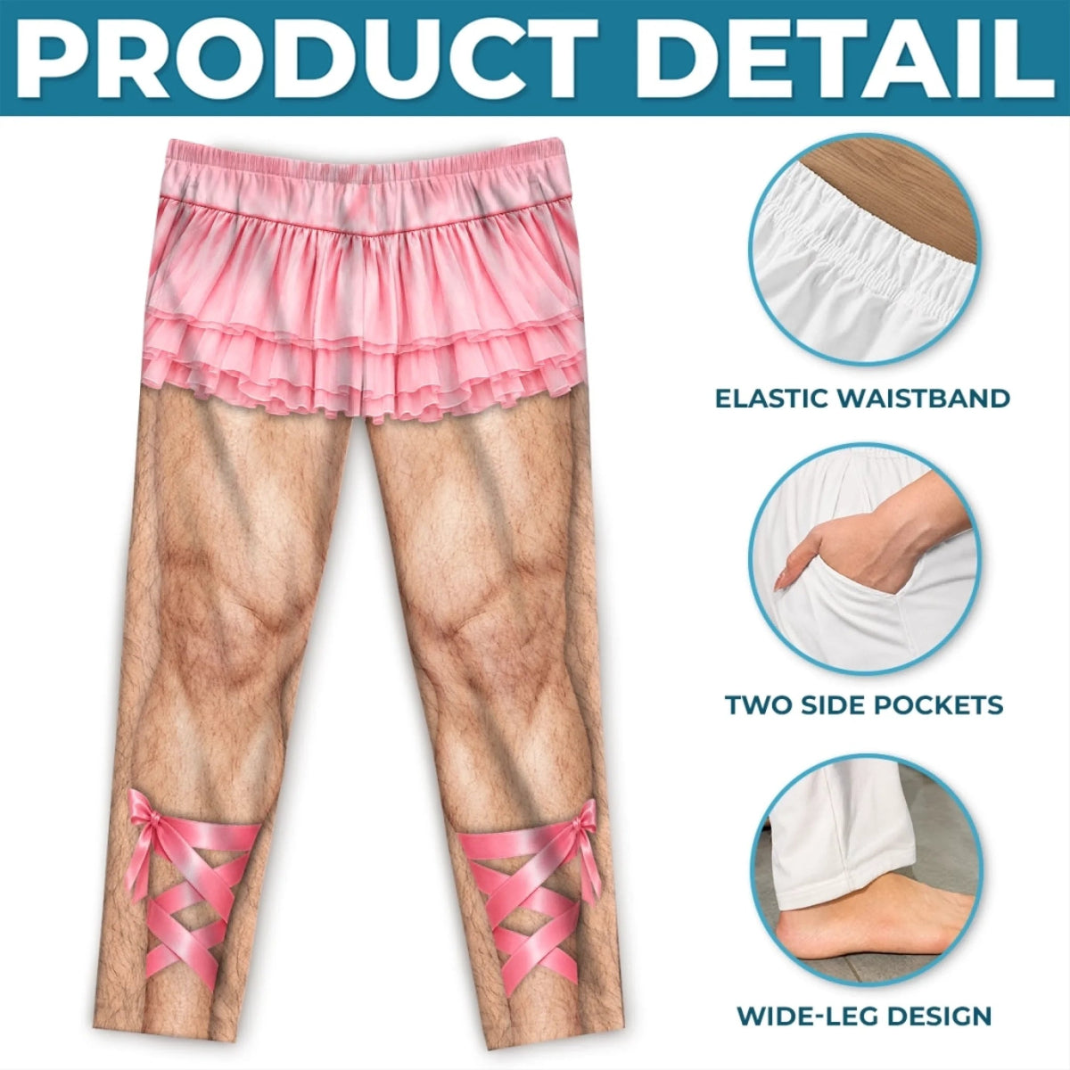 Custom Pink Tutu Ballet Dad Gifts for Dance Dads - Personalized Pajamas Pants