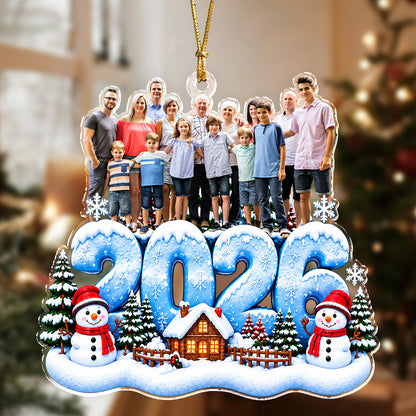 Custom Family Photo Christmas Tree Decor Acrylic Ornament HO82 903854