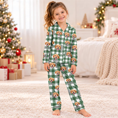 Custom Photo Name Dog Cat Kid Pajamas HA75 919394