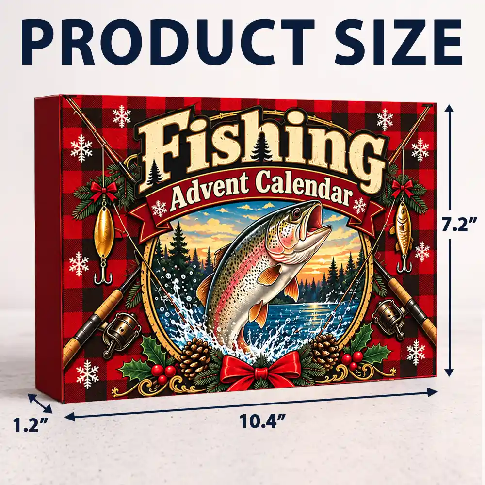 Squishy Fishing Gift For Husband And Son, Daughter - Christmas Countdown Advent Calendar