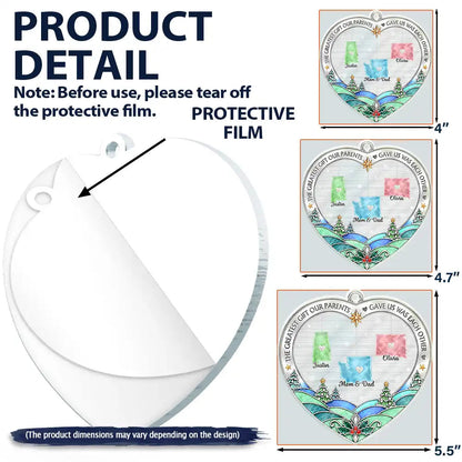 Christmas Gift For Long Distance Family - Personalized All Hearts Come Home For Christmas Acrylic Ornament