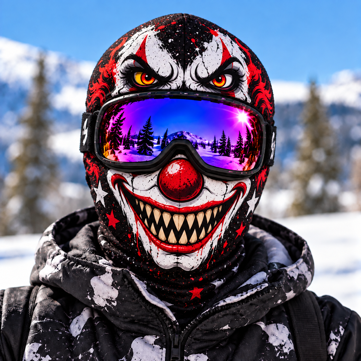 Scary Halloween Ski Mask, Spooky Gifts For Kids, Skier, Snowboarder
 -  Mask