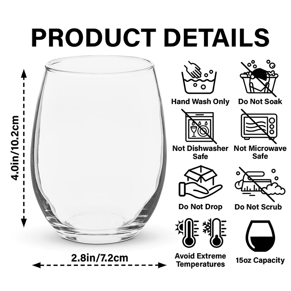 Personalized Santa Snowman Christmas Stemless Wine Glass Gift For Family CH07 180972