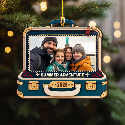 Memories From Our Travels - Personalized 2-Layered Wood Ornament