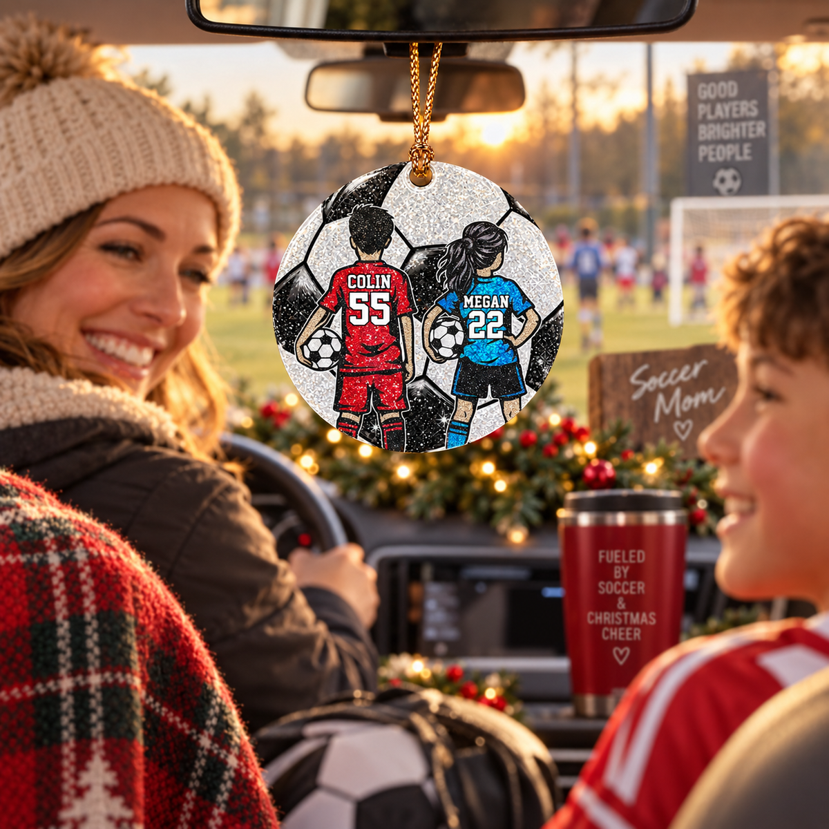 Personalized Soccer Christmas Ornament, Custom Player Gift, Soccer Lovers Gift T1807