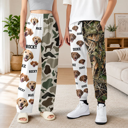 Custom Dog Photo Hunting Sweatpants Dog Lover Gift LM32 670149