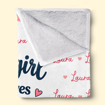 Custom Name Just A Girl Who Loves Books Gifts for Women - Personalized Blanket