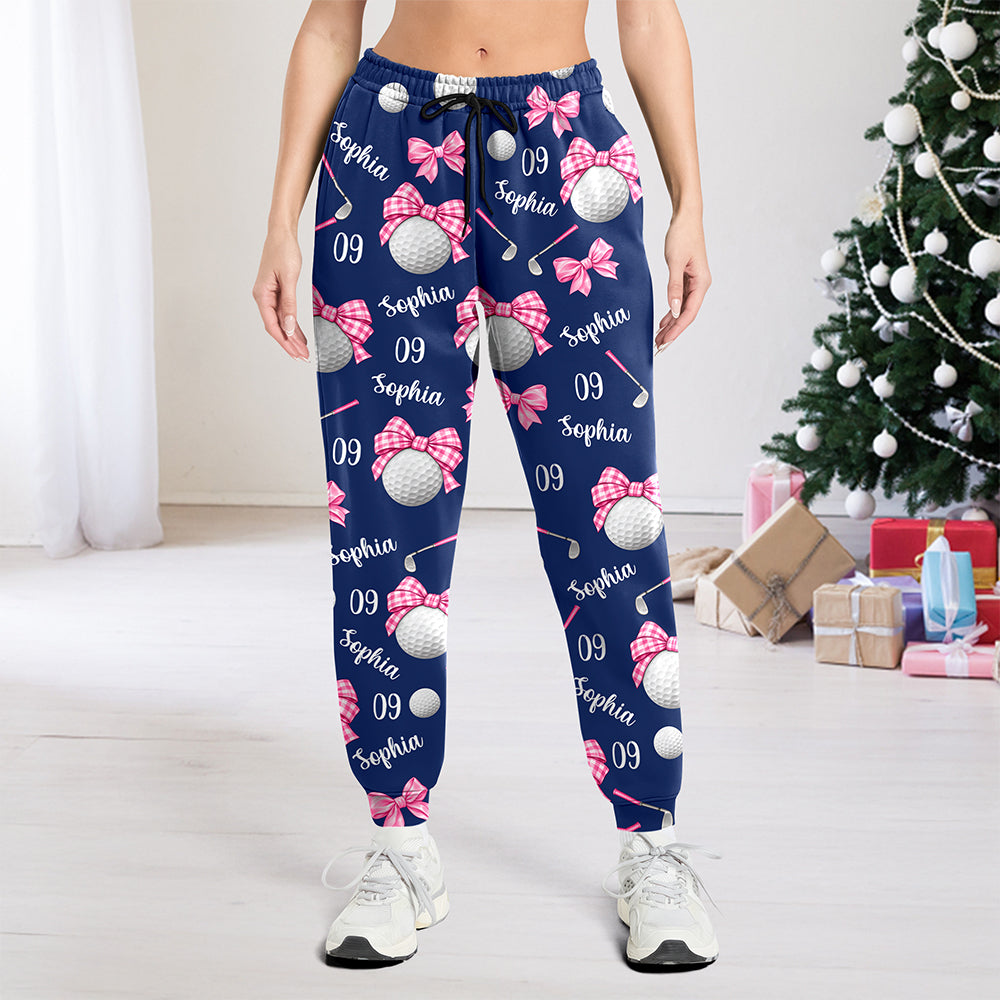 Personalized Coquette Bow Golf Sweatpants Gift For Her HA75 919488