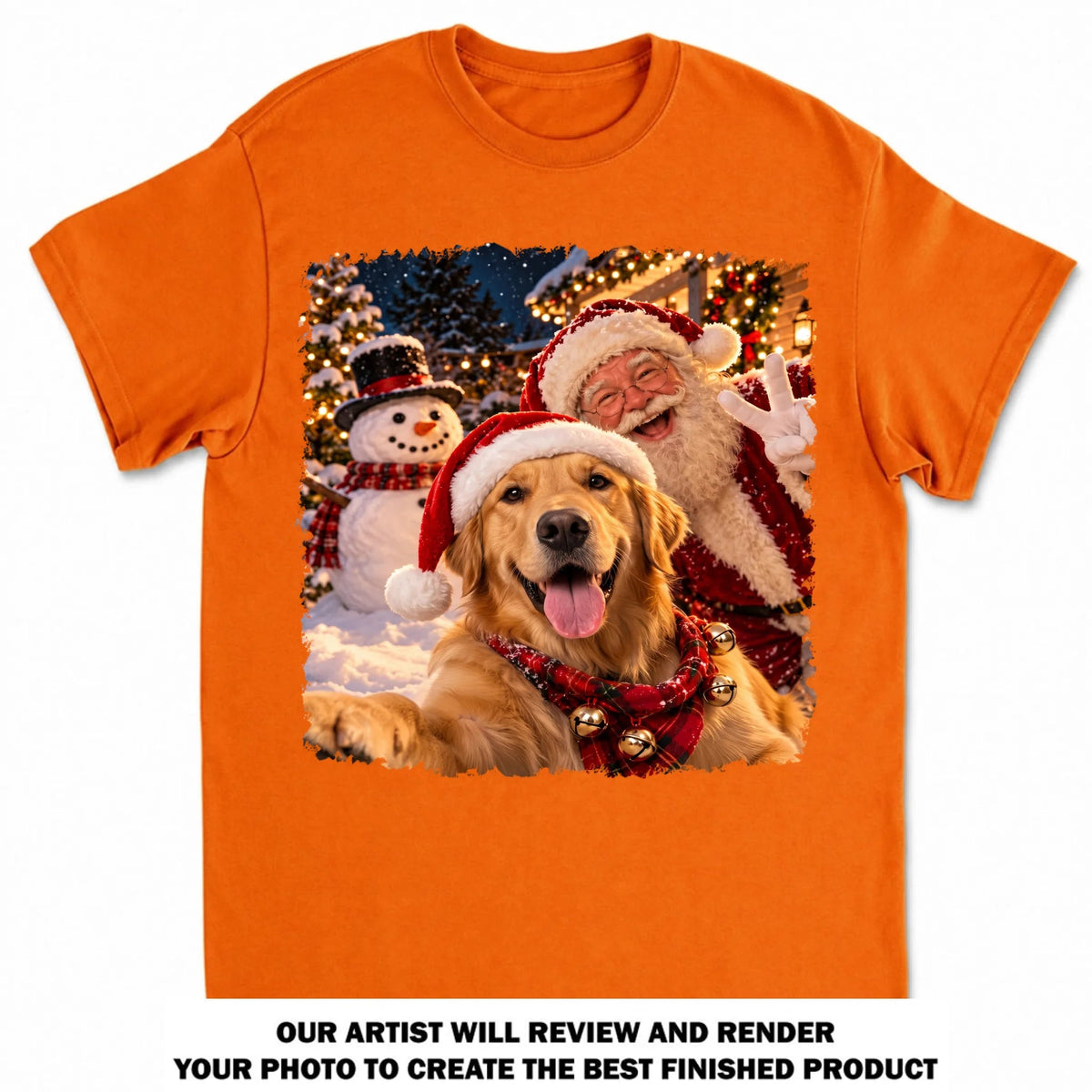 Custom Christmas Birthday Gifts For Dog Lovers • Santa Best Buddy - Personalized Basic T-Shirt