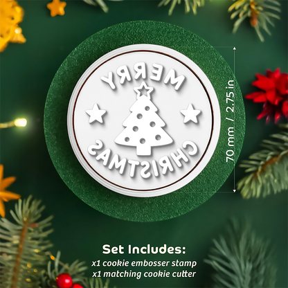 Personalized Family With Christmas Cookie Stamp, Holiday Baker Gift HO82 904114