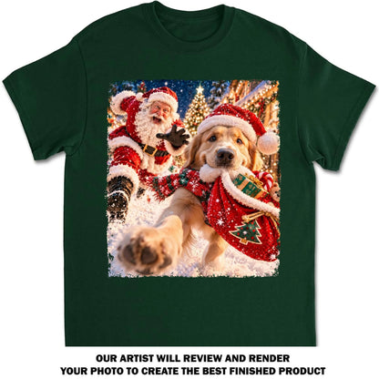 Custom Christmas Birthday Gifts For Dog Mom, Dog Lovers • Christmas Chaos - Personalized Basic T-Shirt