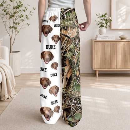 Custom Dog Photo Hunting Sweatpants Dog Lover Gift LM32 670149