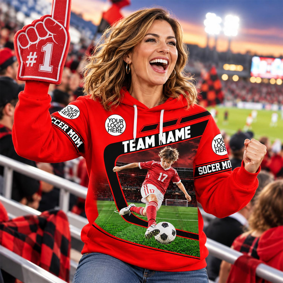 Personalized All Over Print Shirt Soccer - Gift For Soccer Lovers NA04