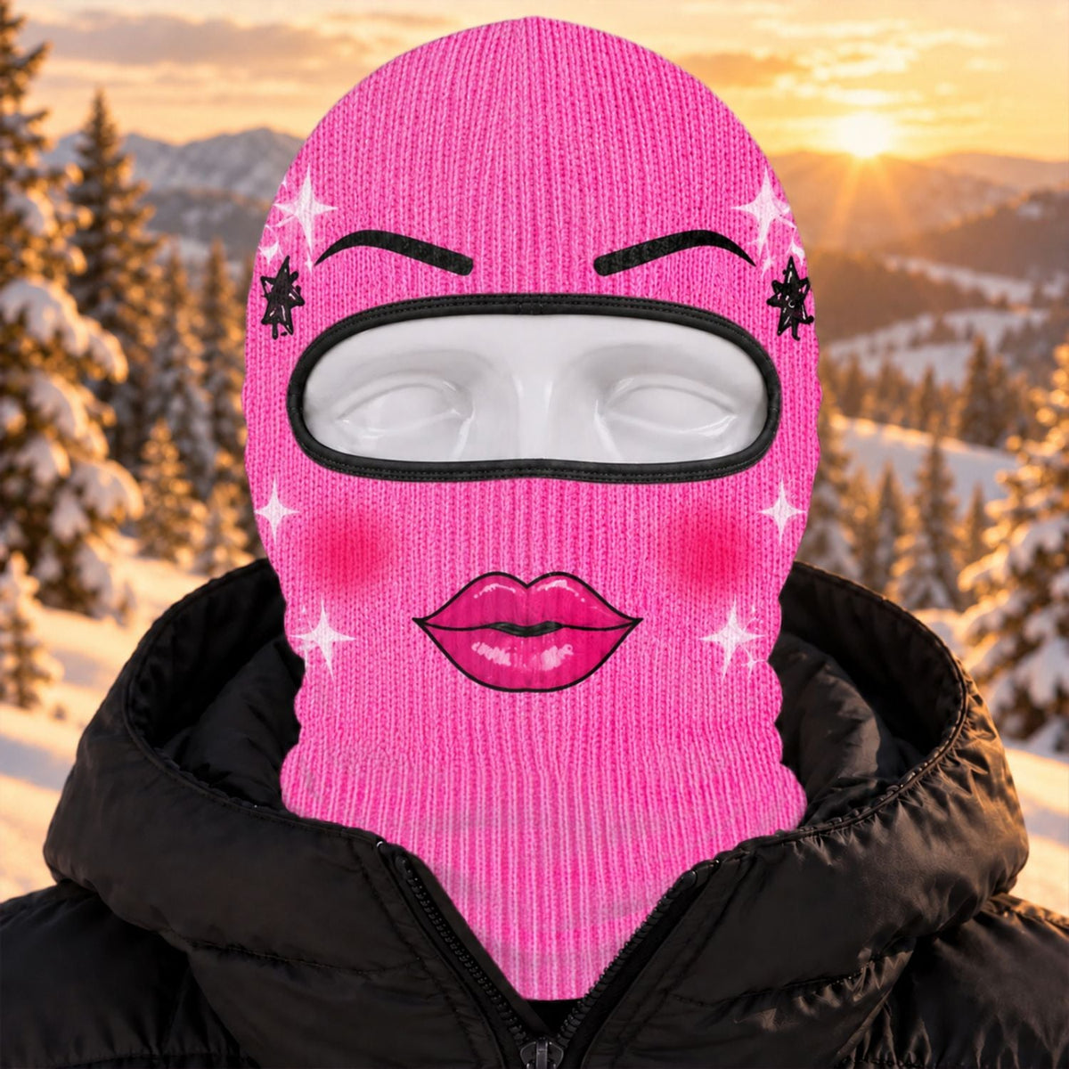 Funny Pink - Personalized Ski Mask
