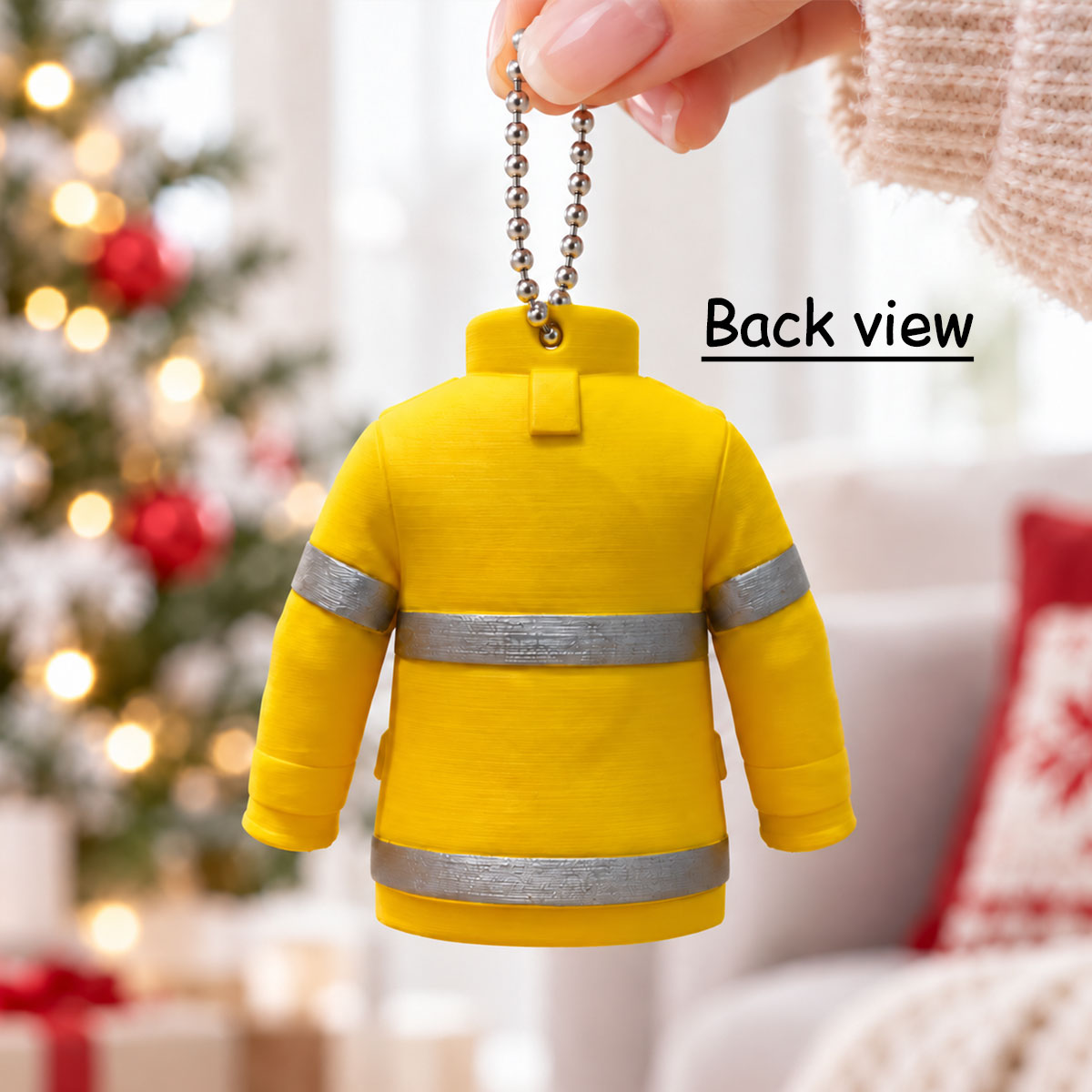 Firefighter Uniform Custom Name - Personalized 3D Ornament - Christmas Gift For Firefighter